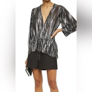 IRO metallic blouse